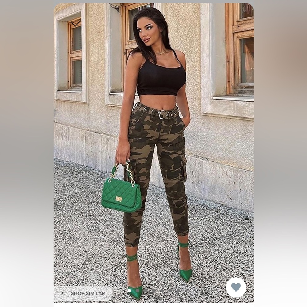 Regina Cargo Joggers Camo - S